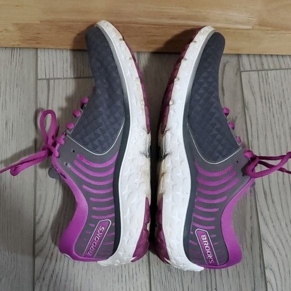 Brooks Pure Flow 6 Running Shoes Sneakers Purple Gray Women's WOMAN'S Size 8 B - Picture 8 of 16